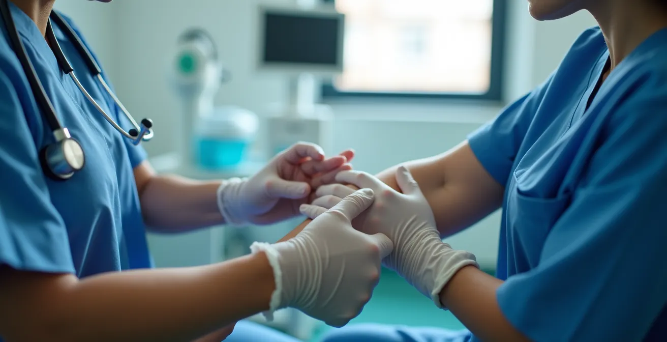 Représentation médicale de la progression d'une infection locale vers une septicémie