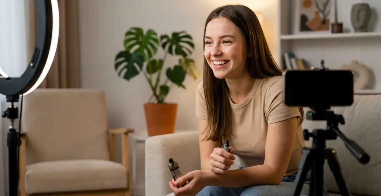 Création de contenu sur le vapotage pour les réseaux sociaux