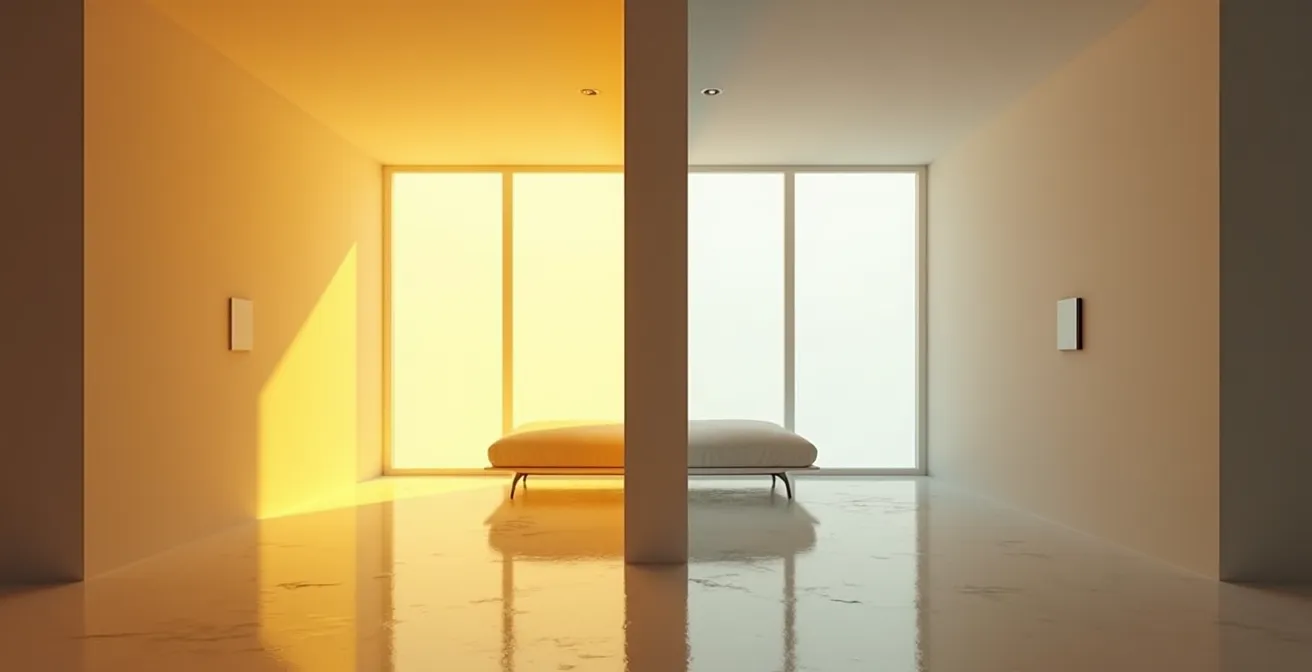 Comparaison visuelle entre un interrupteur classique et un variateur de lumière, métaphore de la différence entre méthadone et buprénorphine