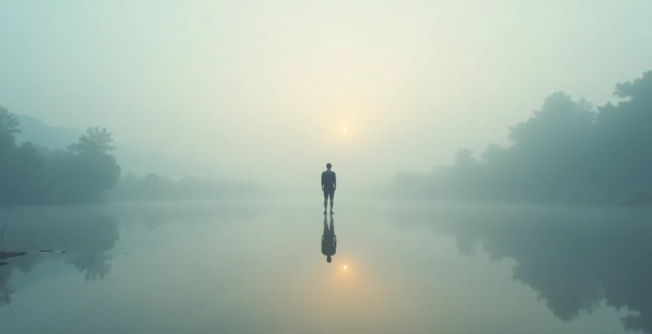 Métaphore visuelle de la reconstruction intérieure après un traumatisme