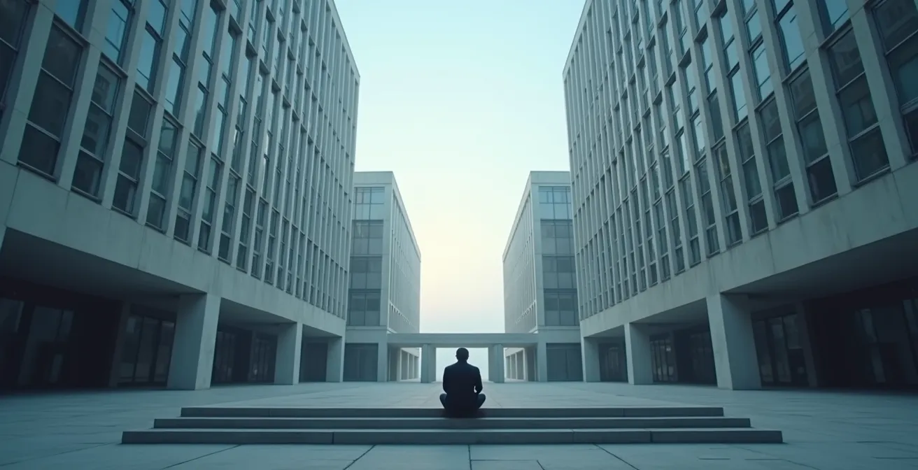 Représentation symbolique de l'isolement et des barrières à l'accès aux soins