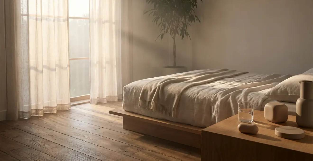 Table de chevet avec substituts nicotiniques oraux préparés pour le réveil