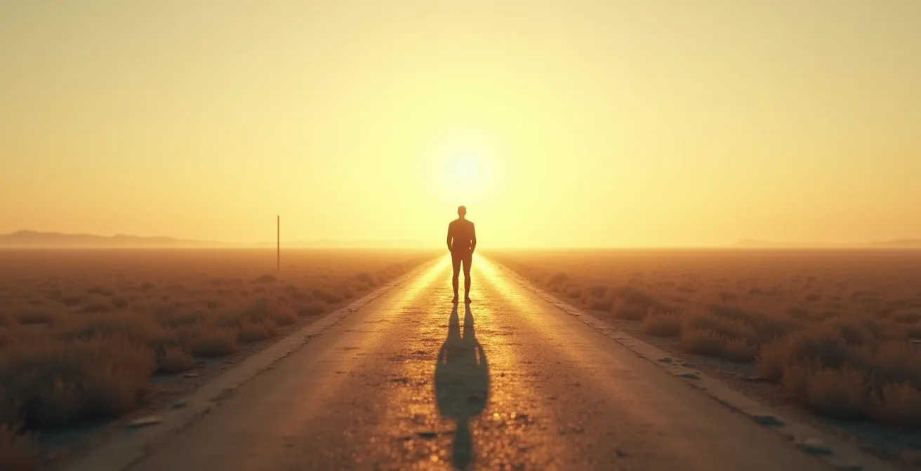 Schéma circulaire montrant le passage du plaisir recherché à l'évitement du mal-être