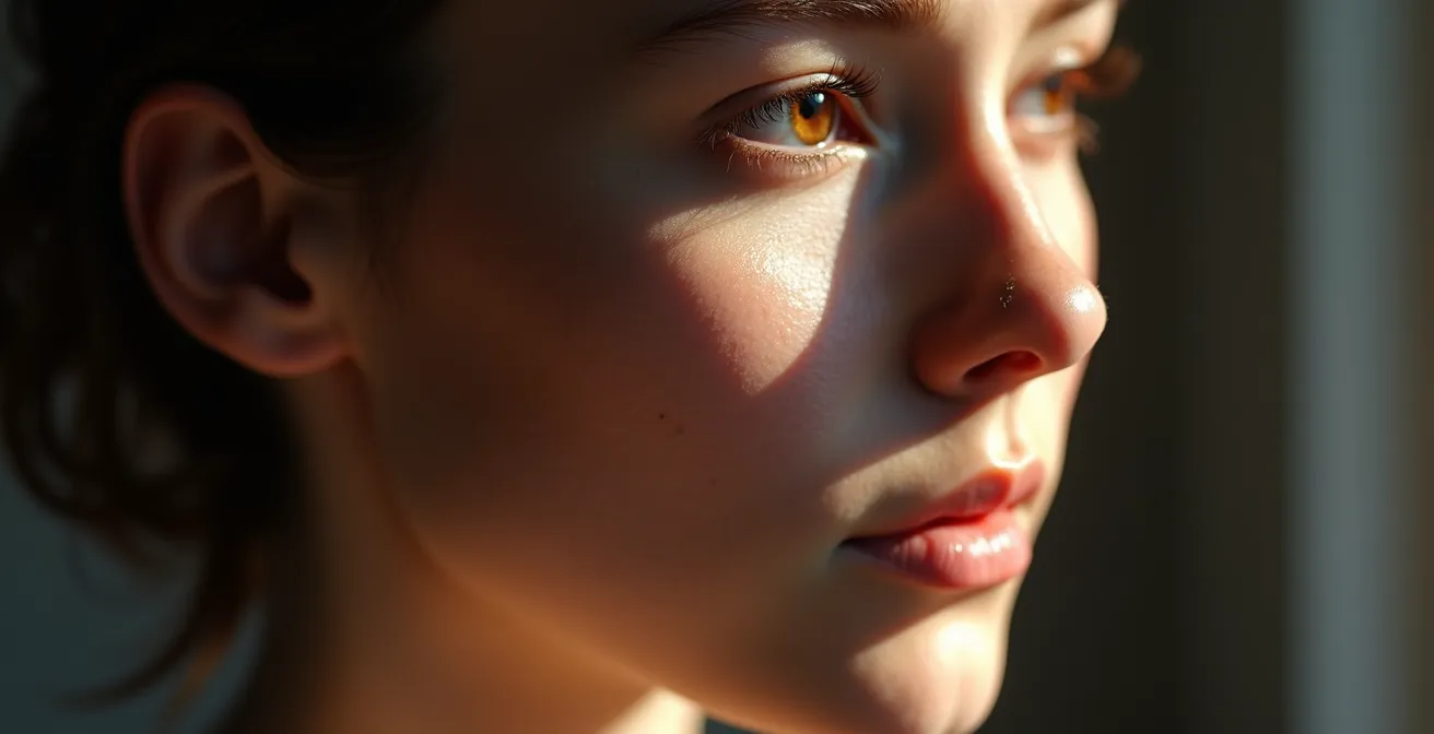 Comparaison visuelle du vieillissement prématuré de la peau lié aux substances psychoactives